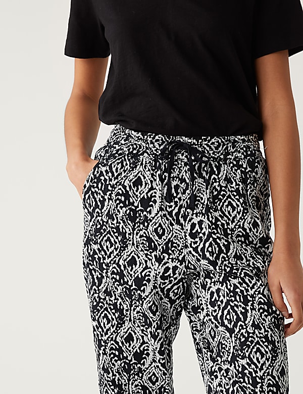 Linen Rich Tapered Trousers