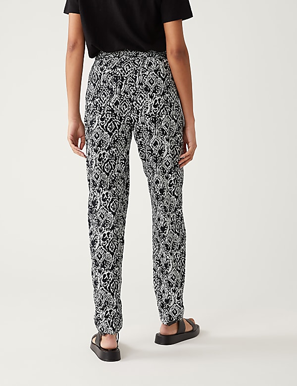 Linen Rich Tapered Trousers
