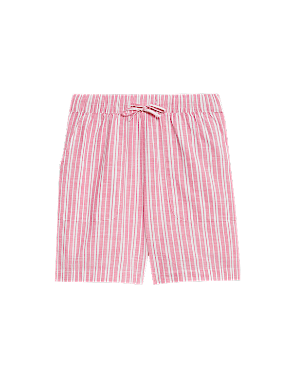 Pure Cotton Printed High Waisted Shorts
