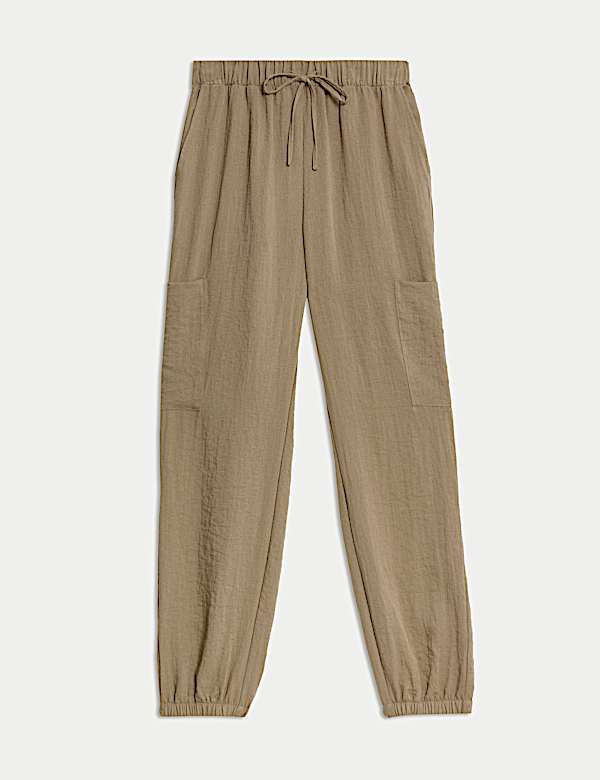 Crinkle Cargo Cuffed Joggers - JP