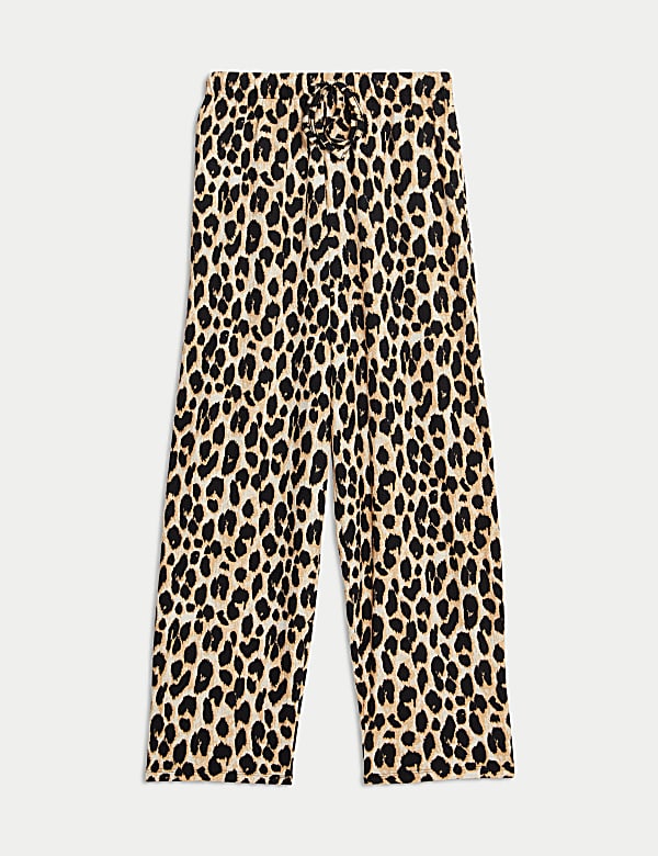 Animal Print Carrot Leg Ankle Grazer Trousers - EE