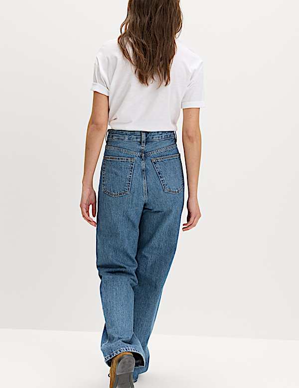 High Waisted Relaxed Straight Jeans - CZ