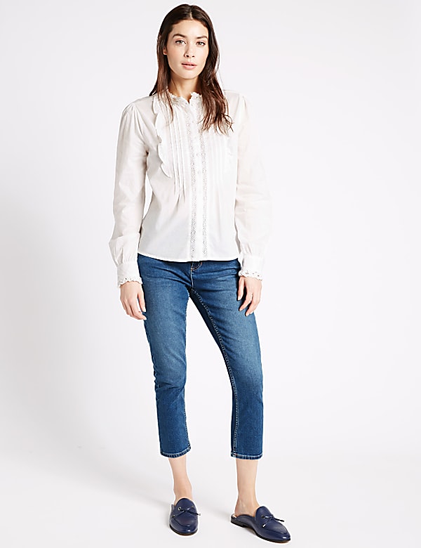 Buy Mid Rise Cropped Super Skinny Leg Jeans at Marks Spencer