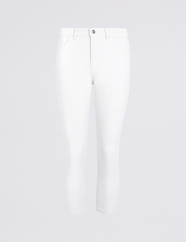 Buy Mid Rise Super Skinny Leg Cropped Jeans at Marks Spencer