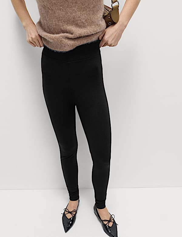 Embellished High Waisted Leggings - ES