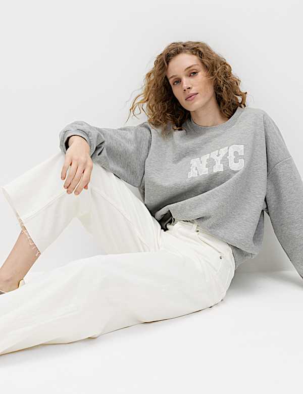 High Waisted Wide Leg Cropped Jeans