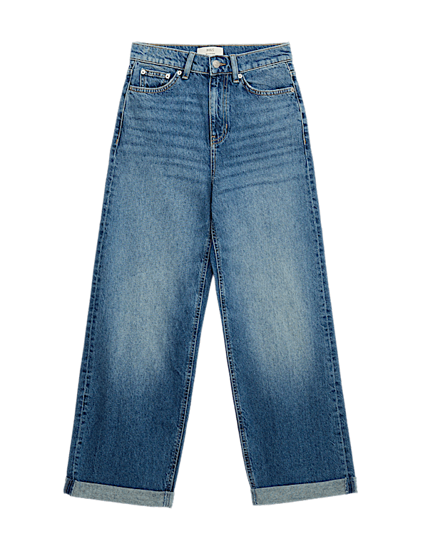 Boyfriend Mid Rise Ankle Grazer Jeans