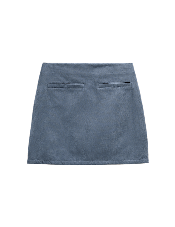 Suedette Mini A-Line Skirt