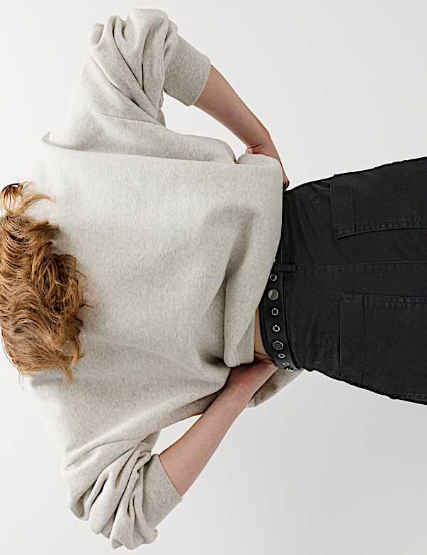 Cotton Rich Cargo Wide Leg Trousers