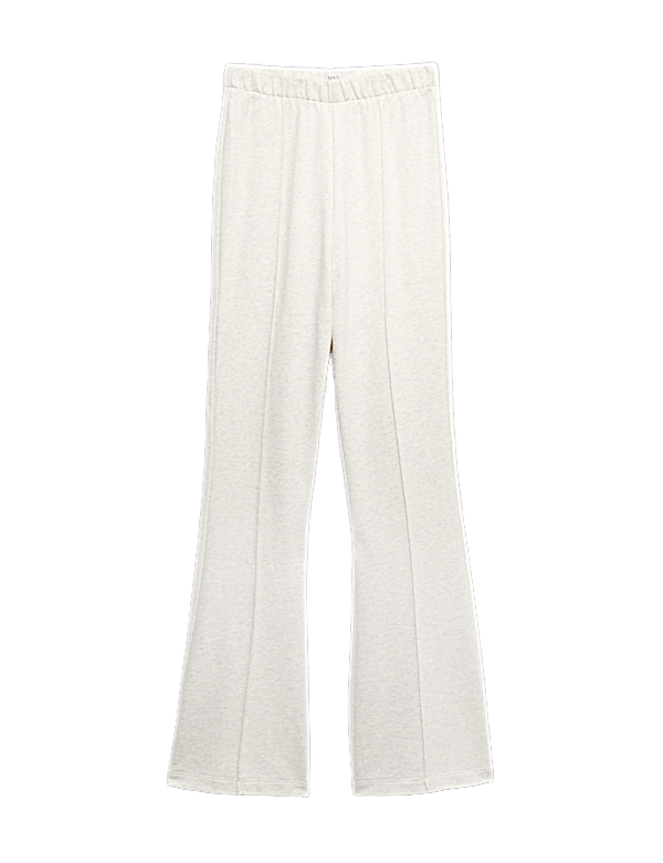 Pure Cotton Seam Detail Flared Joggers