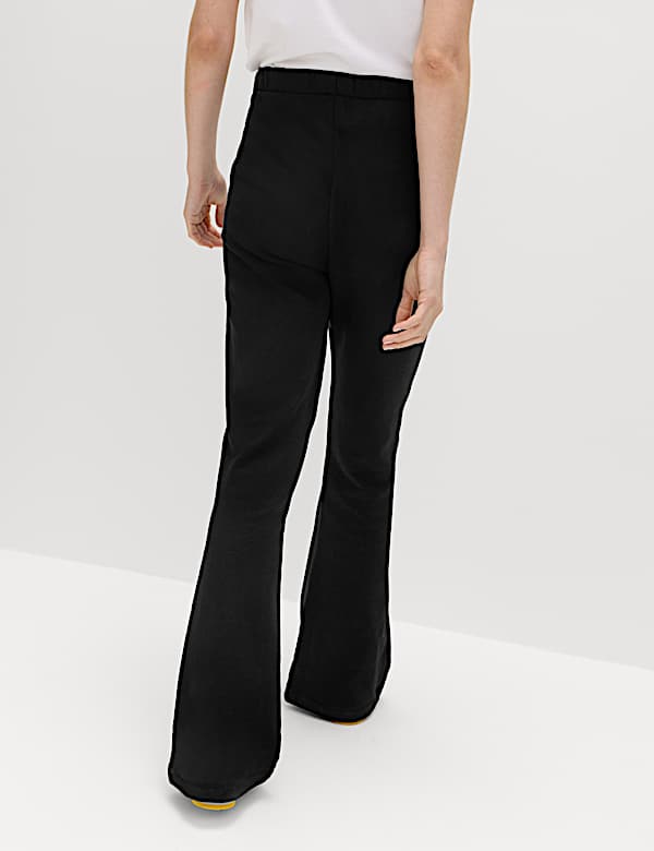 Pantalon de jogging coupe &eacute;vas&eacute;e 100 % coton &agrave; d&eacute;tail couture - BE