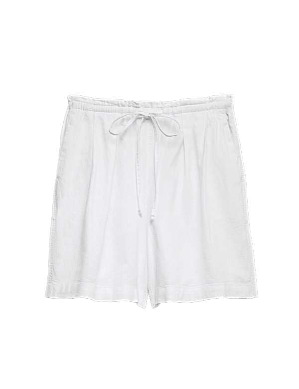 Linen Rich High Waisted Shorts