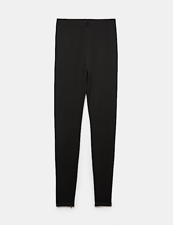 Side Zip High Waisted Leggings - US