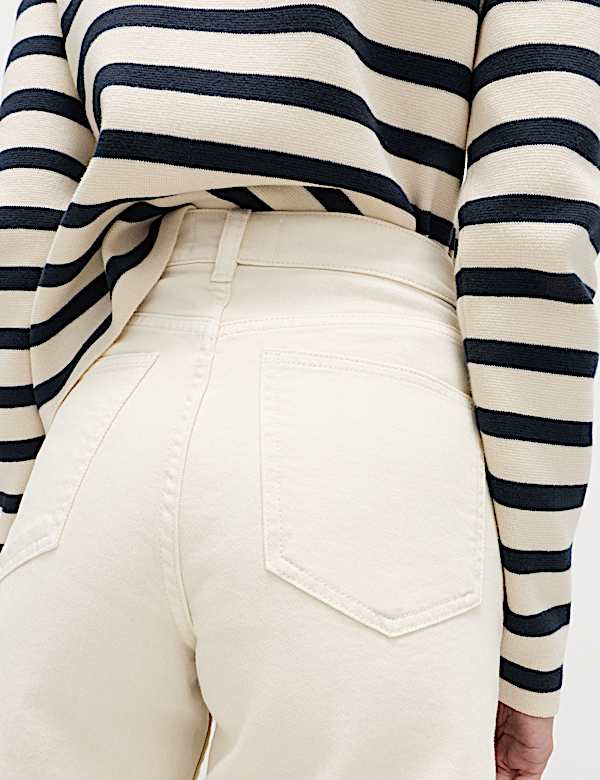 Pure Cotton High Waisted Bermuda Short - US