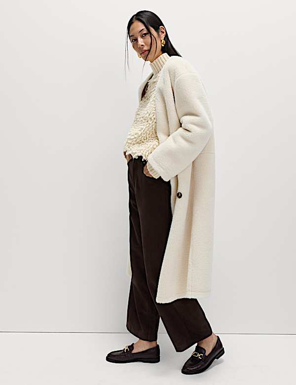 Faux Suede Wide Leg Trousers - US