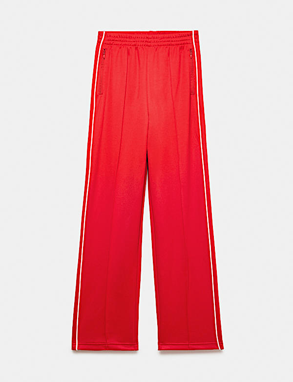 Cotton Rich Side Stripe Straight Leg Joggers - JE
