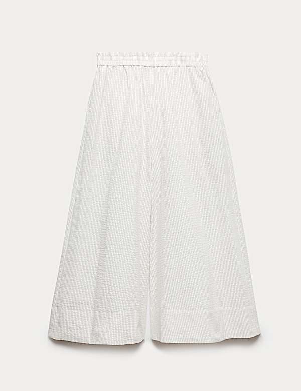 Skr&oacute;cone spodnie palazzo z kory - PL