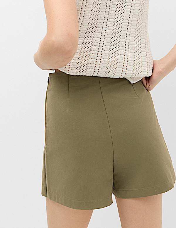 Cotton Rich Utility Wrap Skort - BE