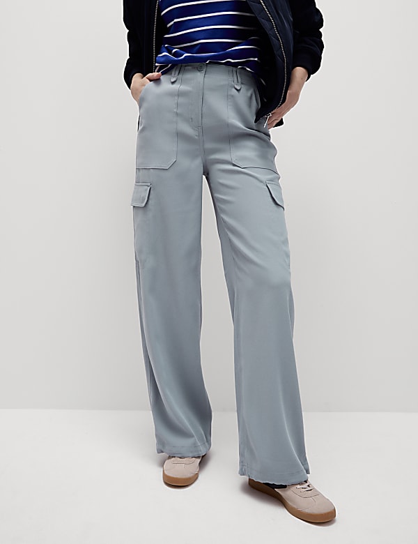 Cargo Wide Leg Trousers