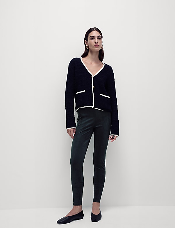 Suedette High Waisted Leggings