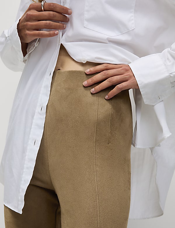 Suedette High Waisted Leggings