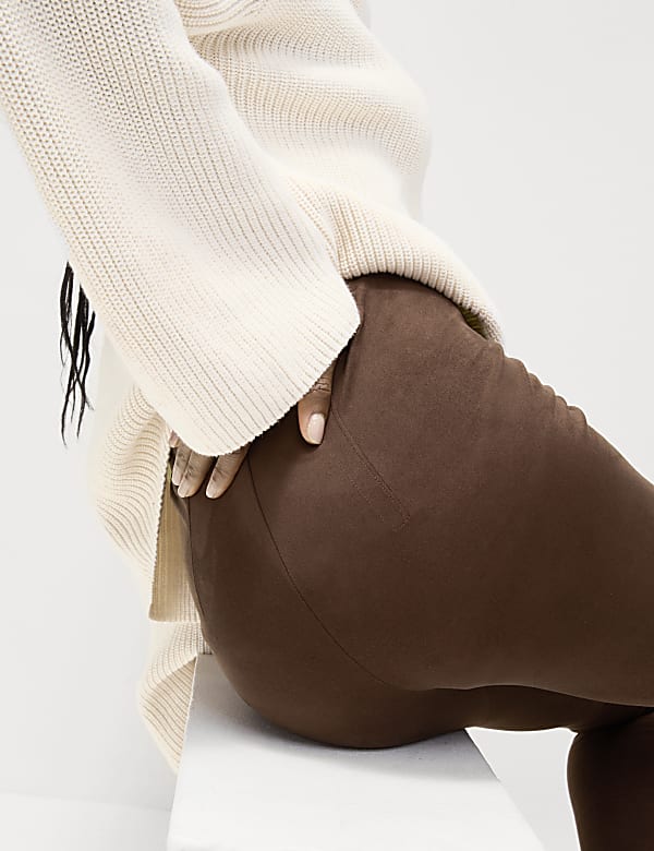 Suedette High Waisted Leggings