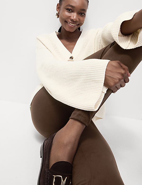 Suedette High Waisted Leggings