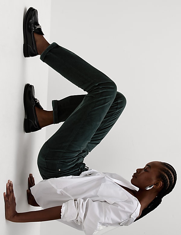 Cord Straight Leg Trousers