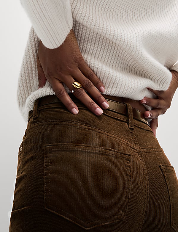 Cord Straight Leg Trousers