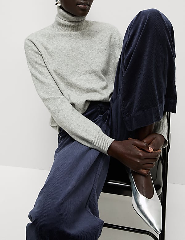 Cord Wide Leg Trousers