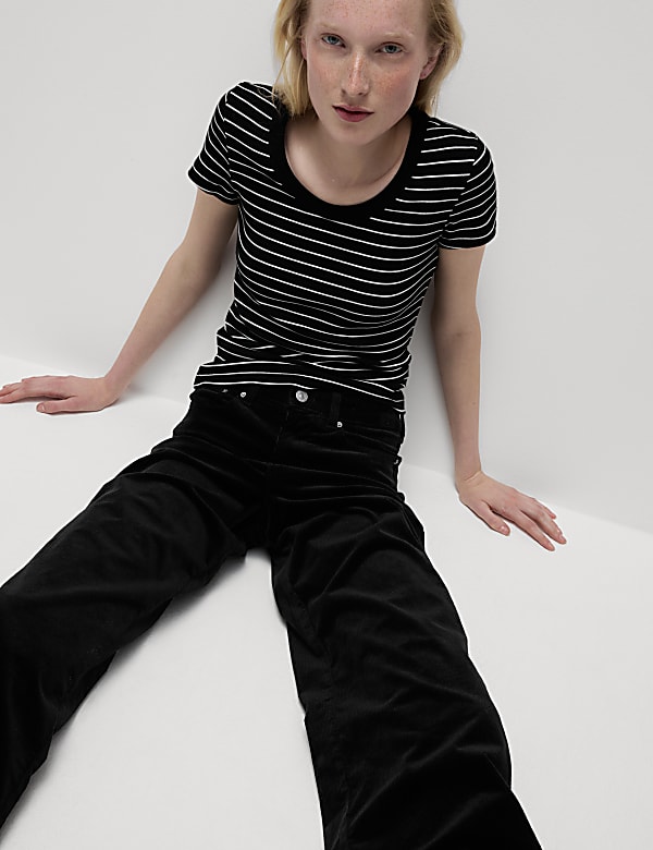 Cord Wide Leg Trousers
