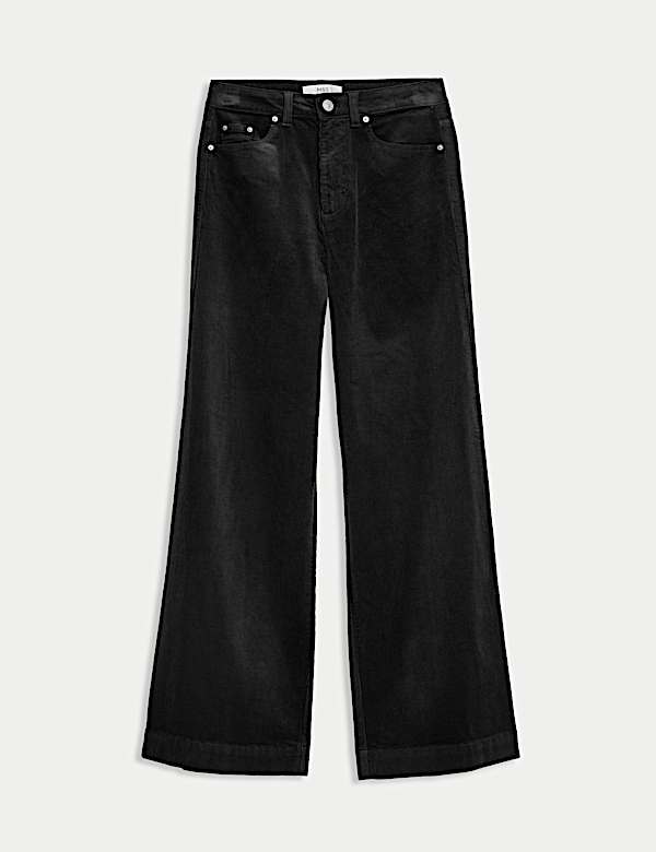 Pantalon coupe large en velours côtelé - CA
