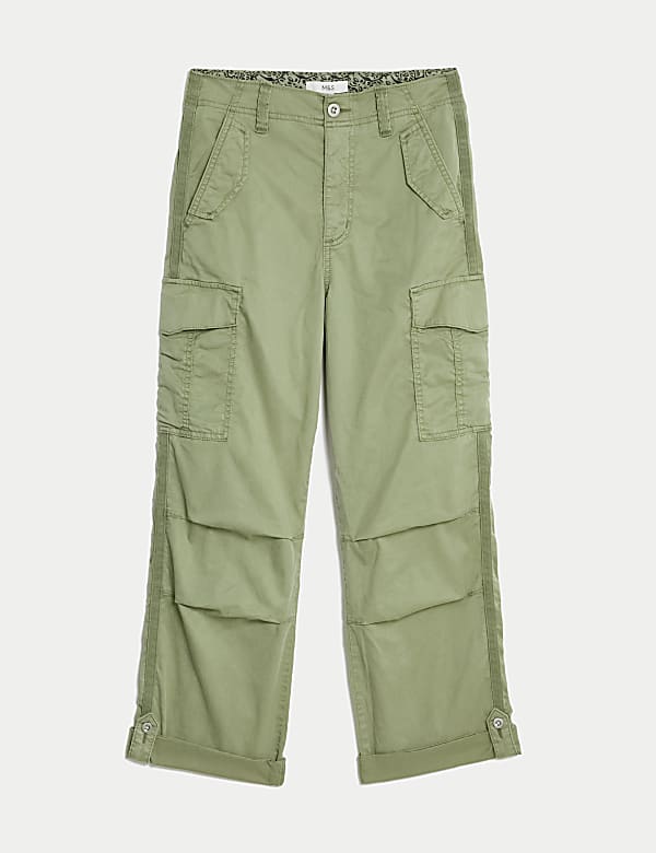 lyocell&trade; Rich Cargo Tea Dyed Cropped Trousers - NZ