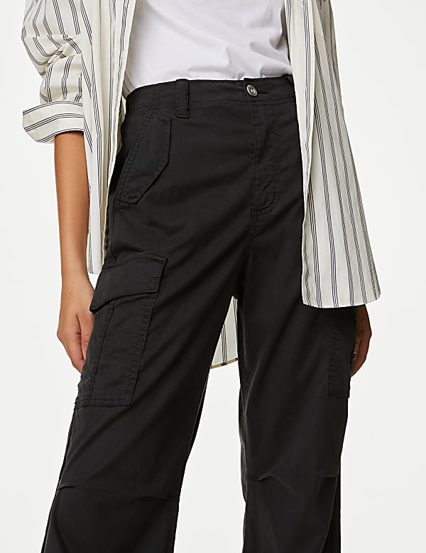 lyocell™ Rich Cargo Tea Dyed Cropped Trousers