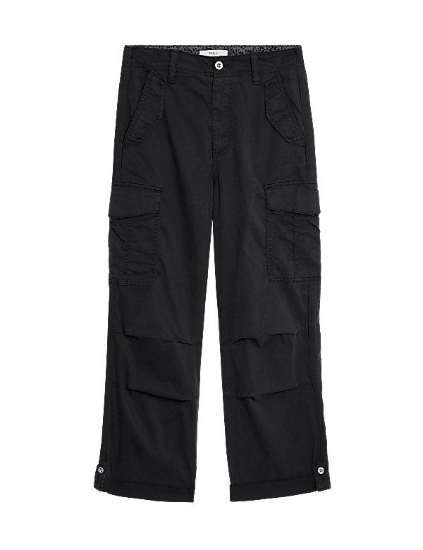 lyocell™ Rich Cargo Tea Dyed Cropped Trousers