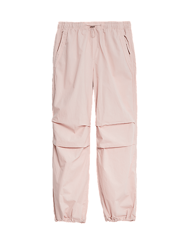 Pure Cotton Drawstring Parachute Trousers
