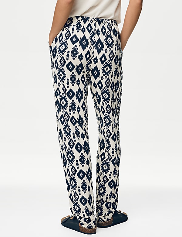 Jersey Drawstring Tapered Trousers
