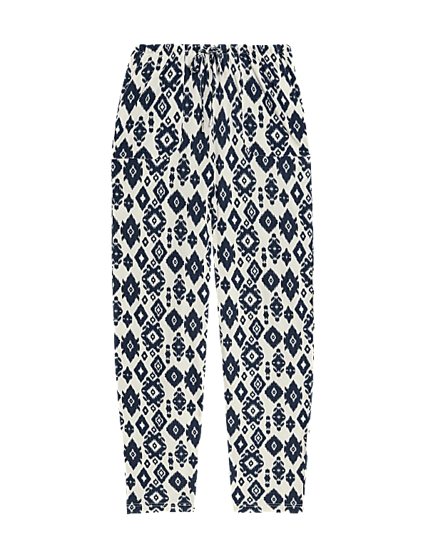 Jersey Drawstring Tapered Trousers