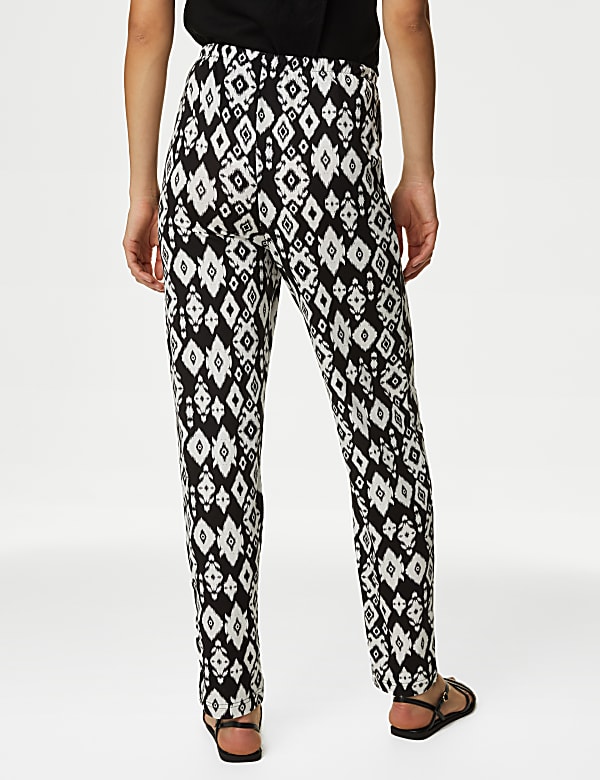 Jersey Drawstring Tapered Trousers