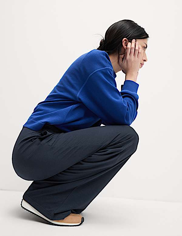 Pantalón de pata ancha de punto - ES