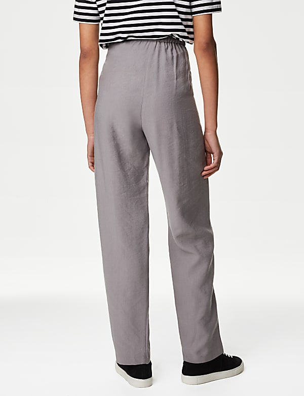 Lyocel Rich Tapered Ankle Grazer Trousers