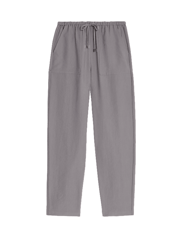 Lyocel Rich Tapered Ankle Grazer Trousers