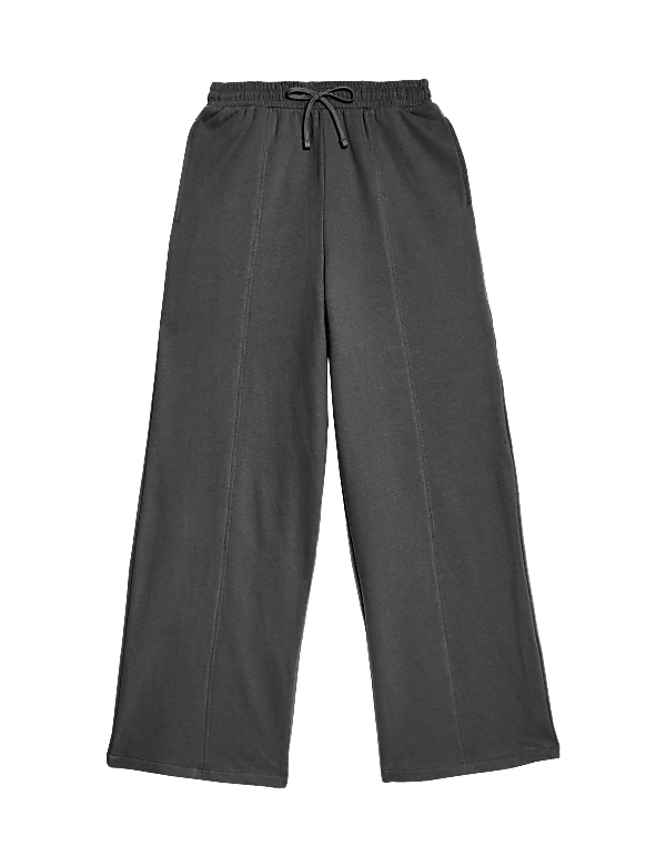 Pure Cotton Wide Leg Joggers