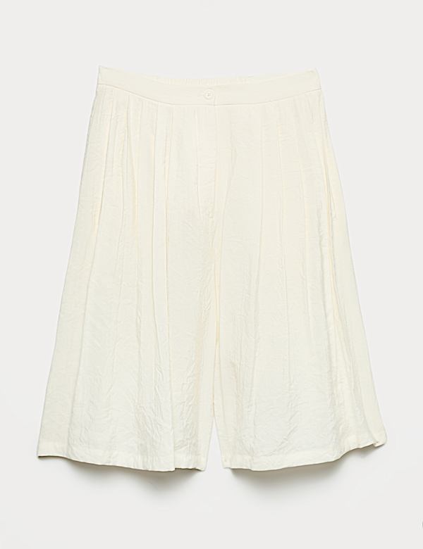 Short pliss&eacute; coupe longue - BE