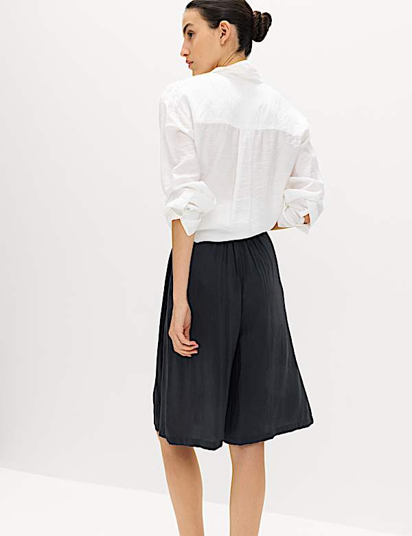 Pleated Longline Shorts - ES