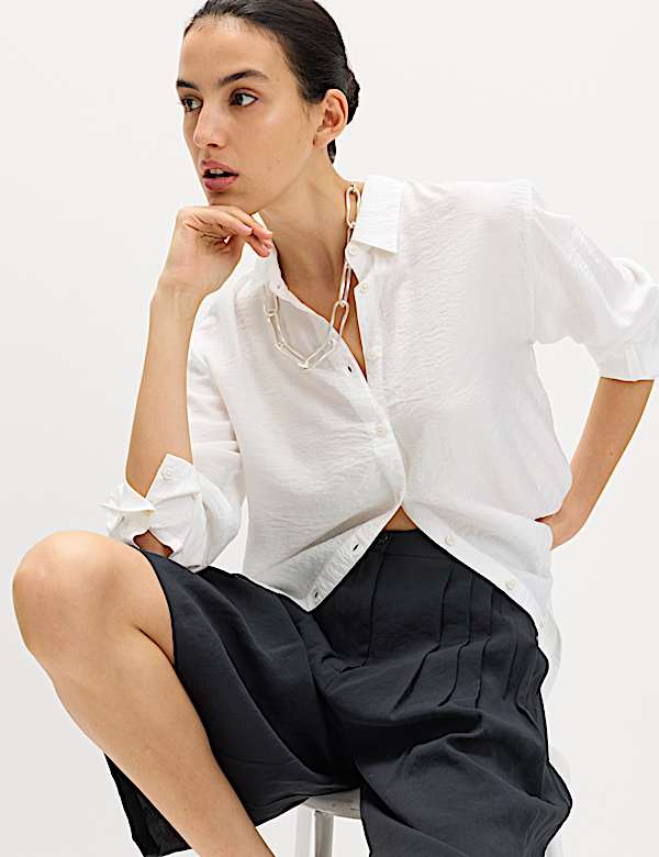 Pleated Longline Shorts - ES