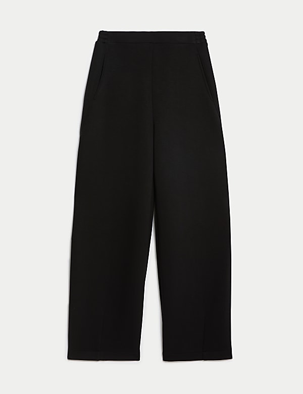 מכנסי טרנינג בגזרת חבית מבד סקובה - IL