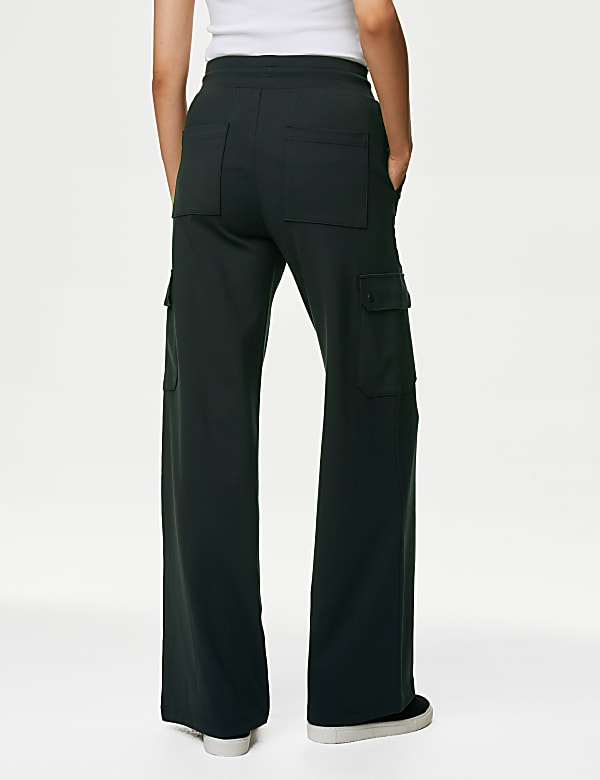 Ponte Utility Wide Leg Trousers