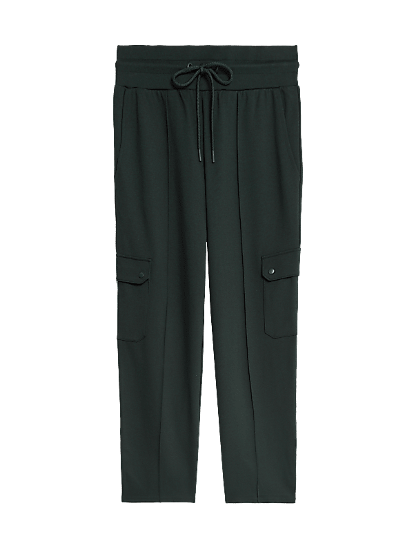 Ponte Utility Wide Leg Trousers