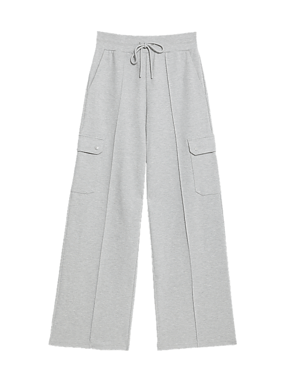 Ponte Utility Wide Leg Trousers